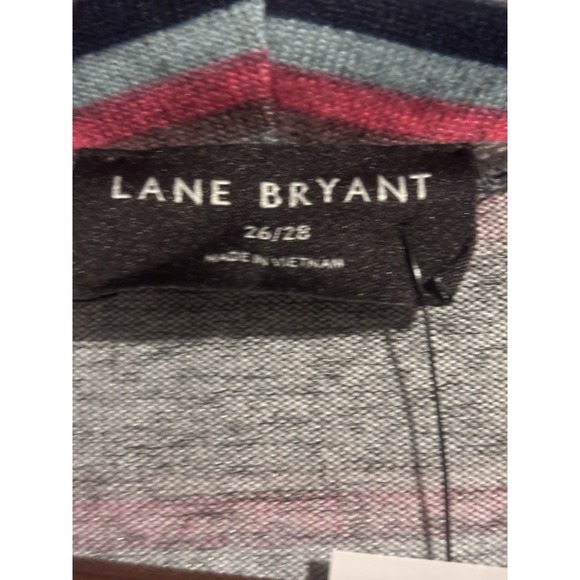 NWT‎ Lane Bryant Top Women's  Long Sleeve Striped Mock Turtle neck Size 26/28 - Picture 6 of 7